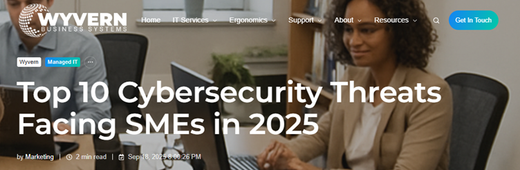 Top 10 cybersecurity threats facing SMEs in 2025 - Herefordshire Means ...